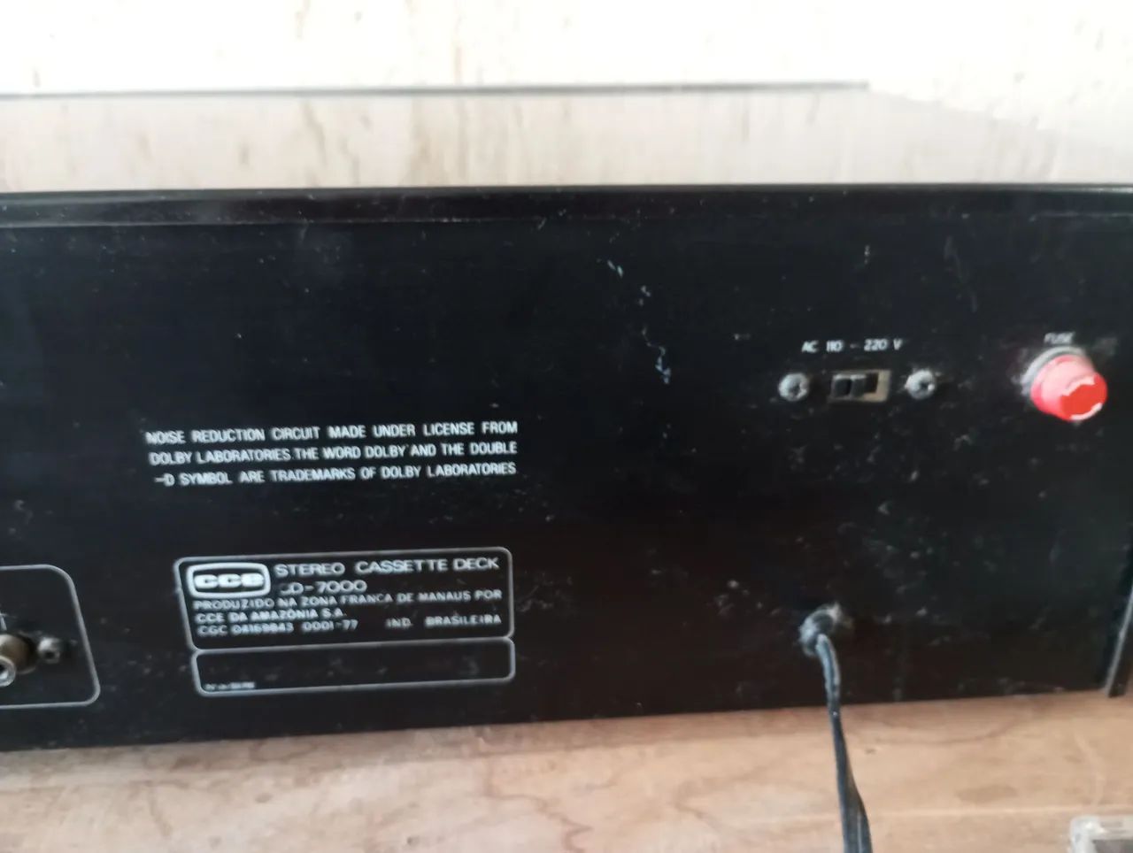 Tape deck CCE CD7000 funcionando perfeitamente  - Foto 5