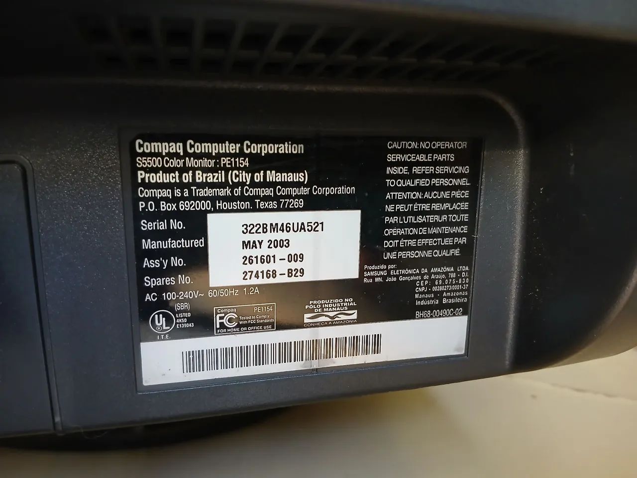 Monitor CRT compaq 5500 14 pol - Foto 5