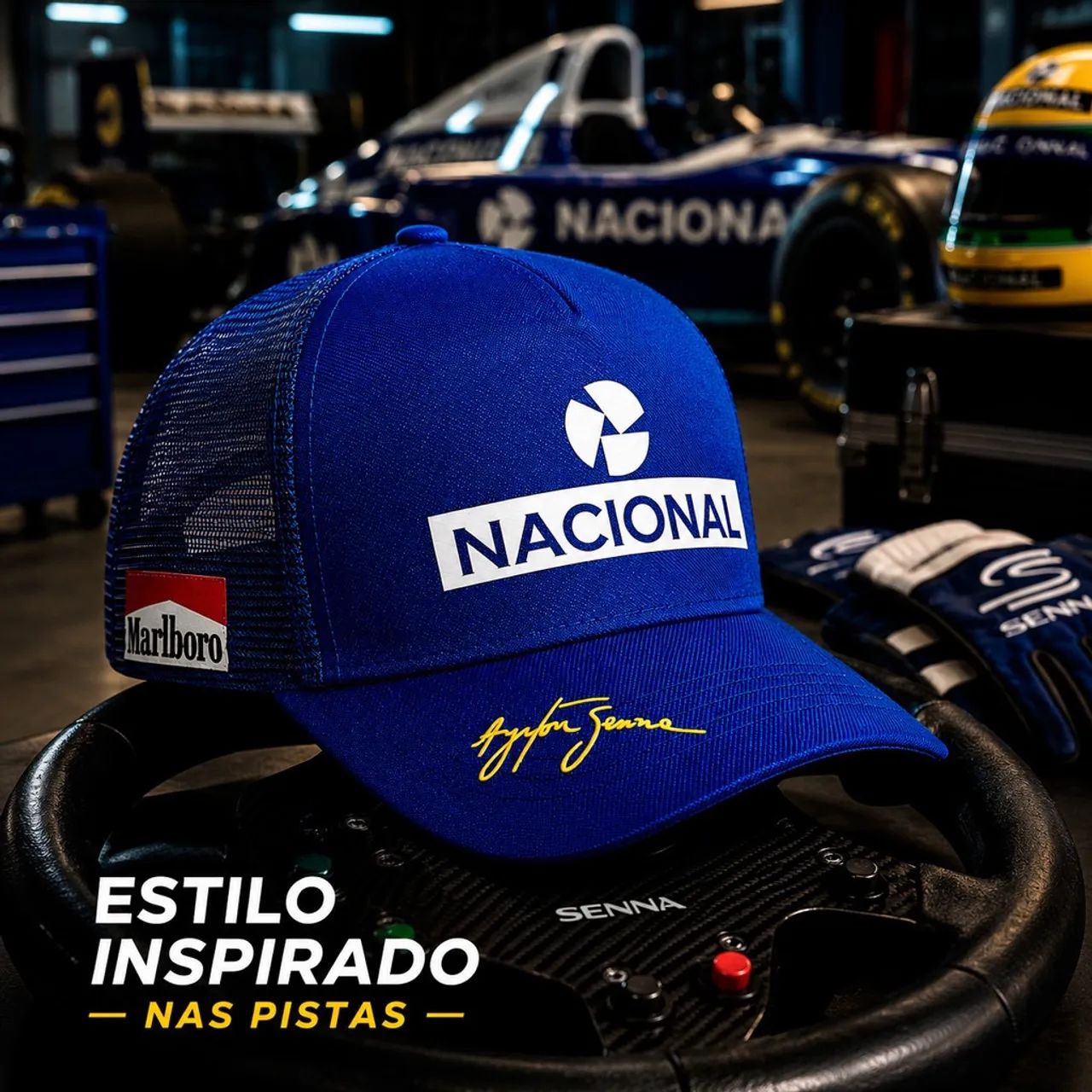 Boné Ayrton Senna Nacional  - Foto 2