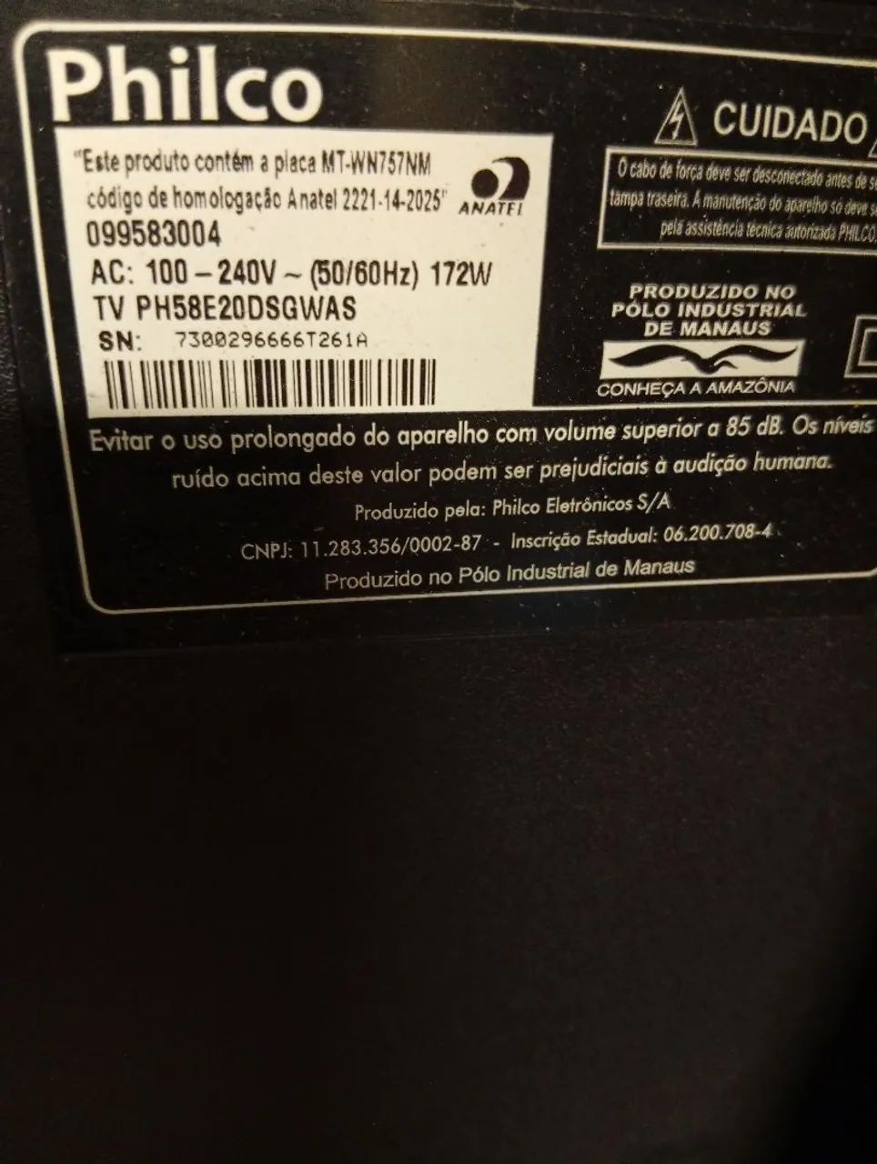 Smart tv Philco 58" com defeito - Foto 2