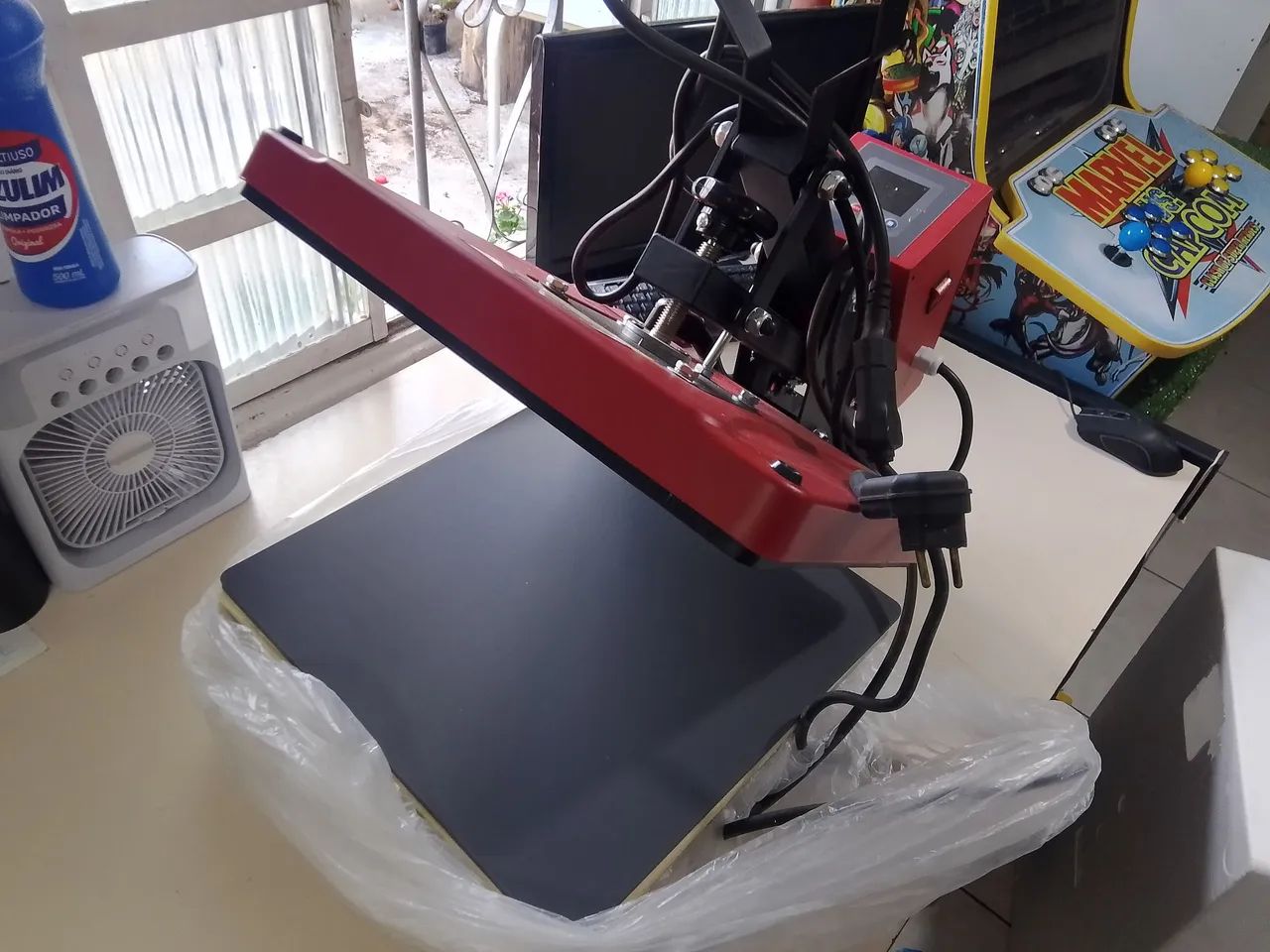 Gaveta prensa térmica para sublimação 38x38 nova com NF