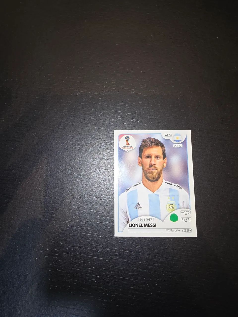 Figurinha da Copa do Mundo Messi 2018 N°288