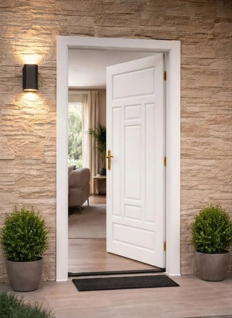 Porta de madeira Nobre Maciça externa completa! Viamão415987052976558085