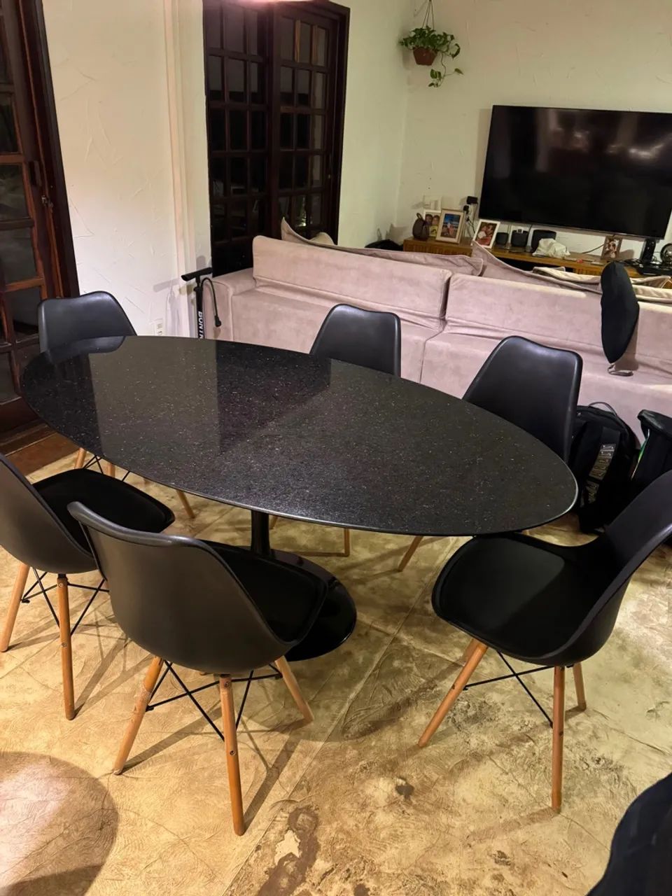 Mesa Mármore (Granito) e 6 cadeiras - Foto 3