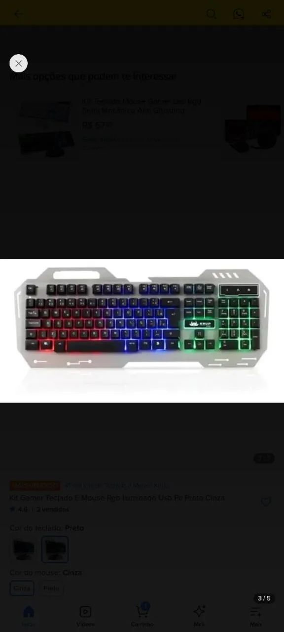 Teclado Gamer Knup - Novo - Foto 2