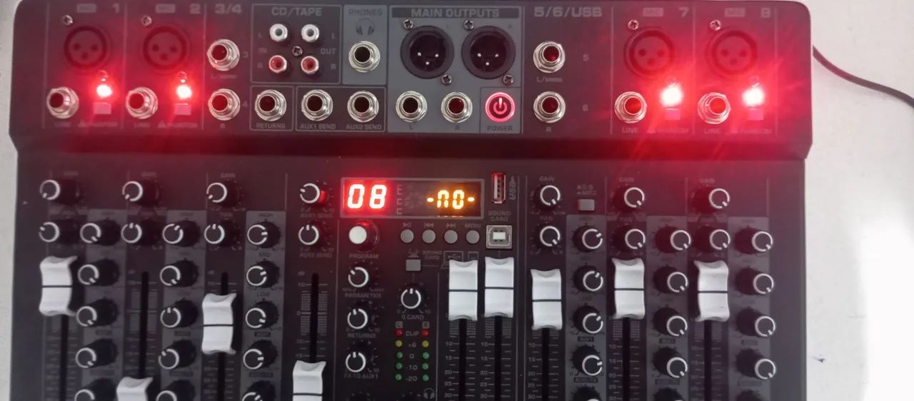 MESA DE SOM MOREFAND CS-8 - 8 CANAIS | NOVA - Foto 3