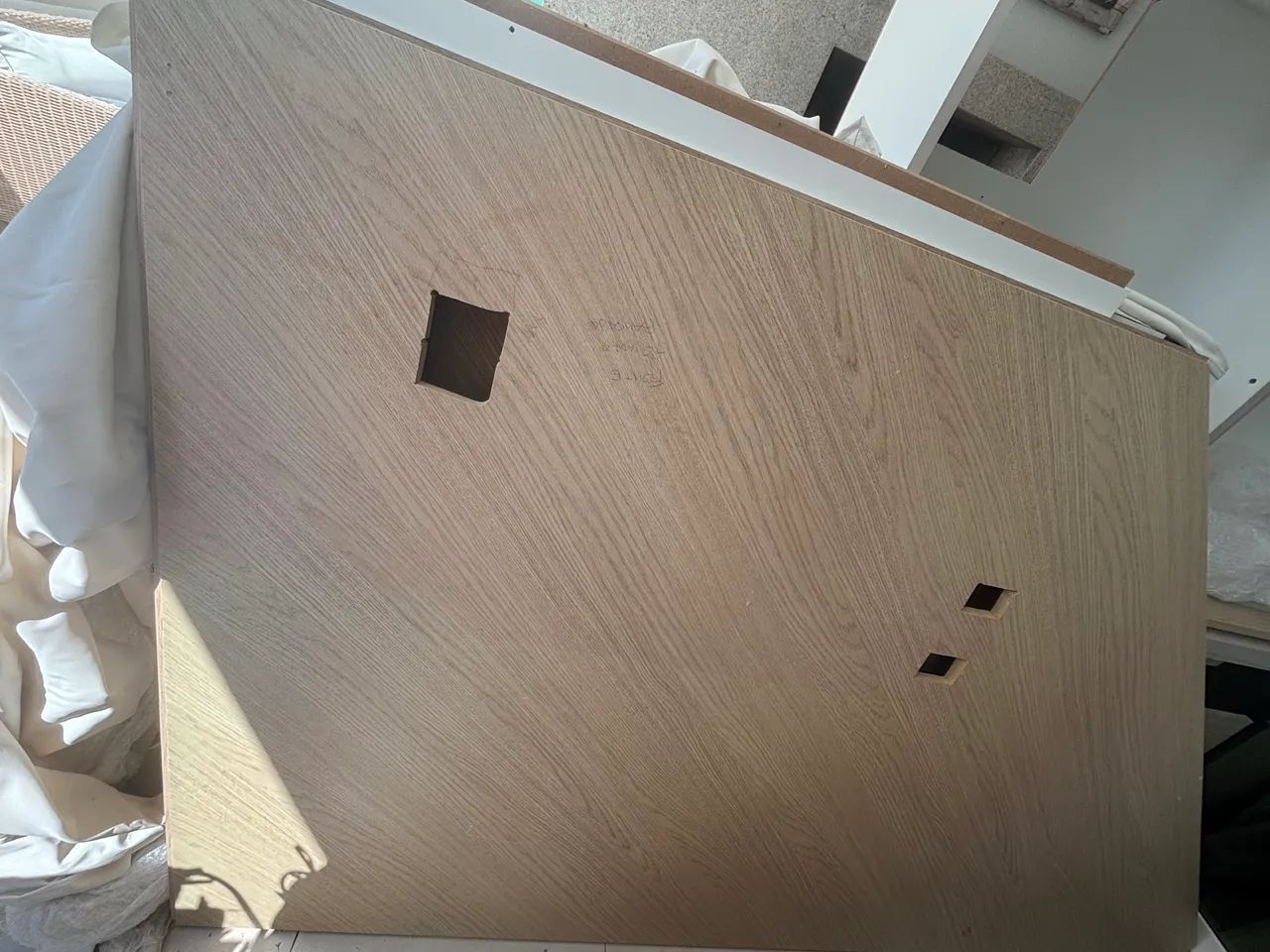 PAINEL EM MDF CARVALHO NATURAL  - 2 PEÇAS - Foto 3