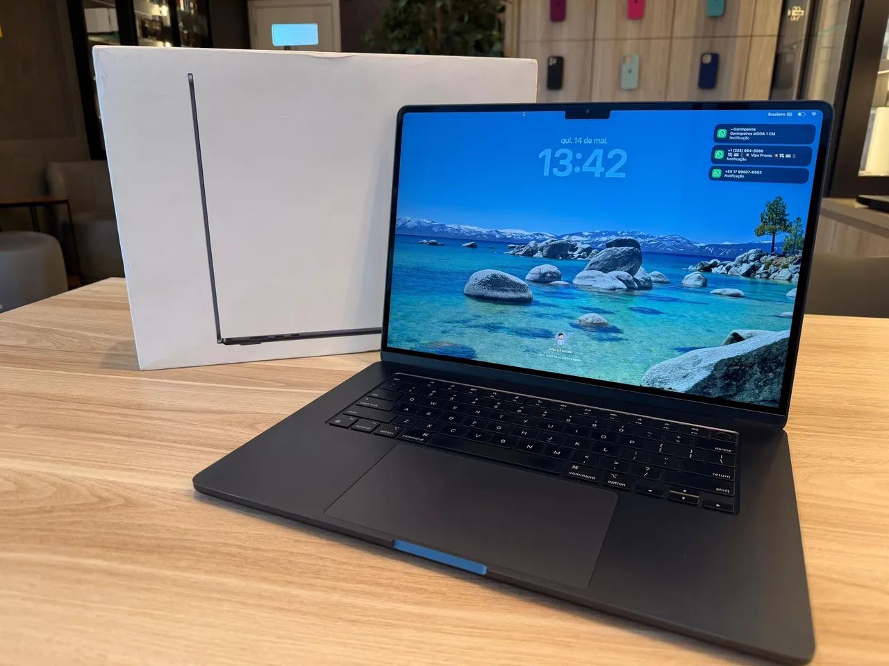 MacBook Air M2 256/8GB Midnight 15 Polegadas - Seminovo