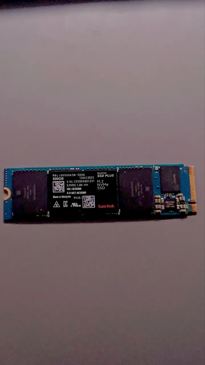 SSD SanDisk Plus 500GB M.2 NVMe - Armazenamento - Belvedere