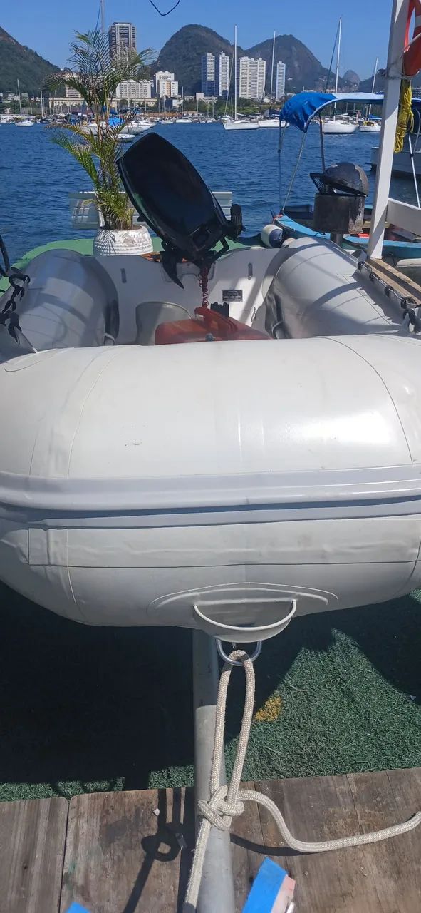 BOTE ZEFIR COM MOTOR MERCURY 15HP - Foto 2