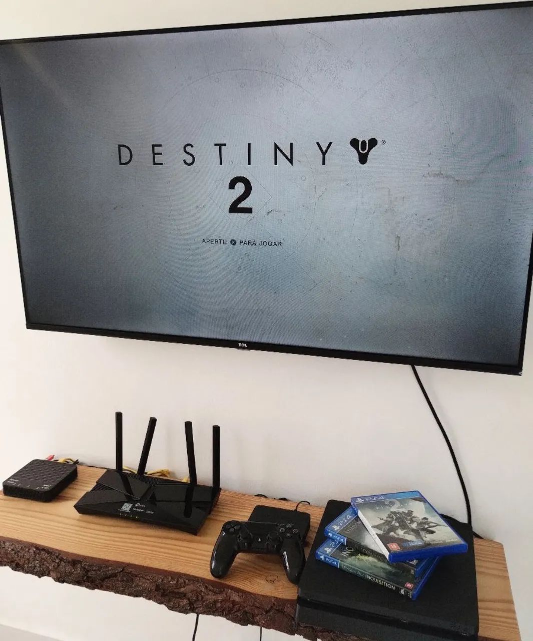 Playstation 4 slim com 3 jogos - Foto 3
