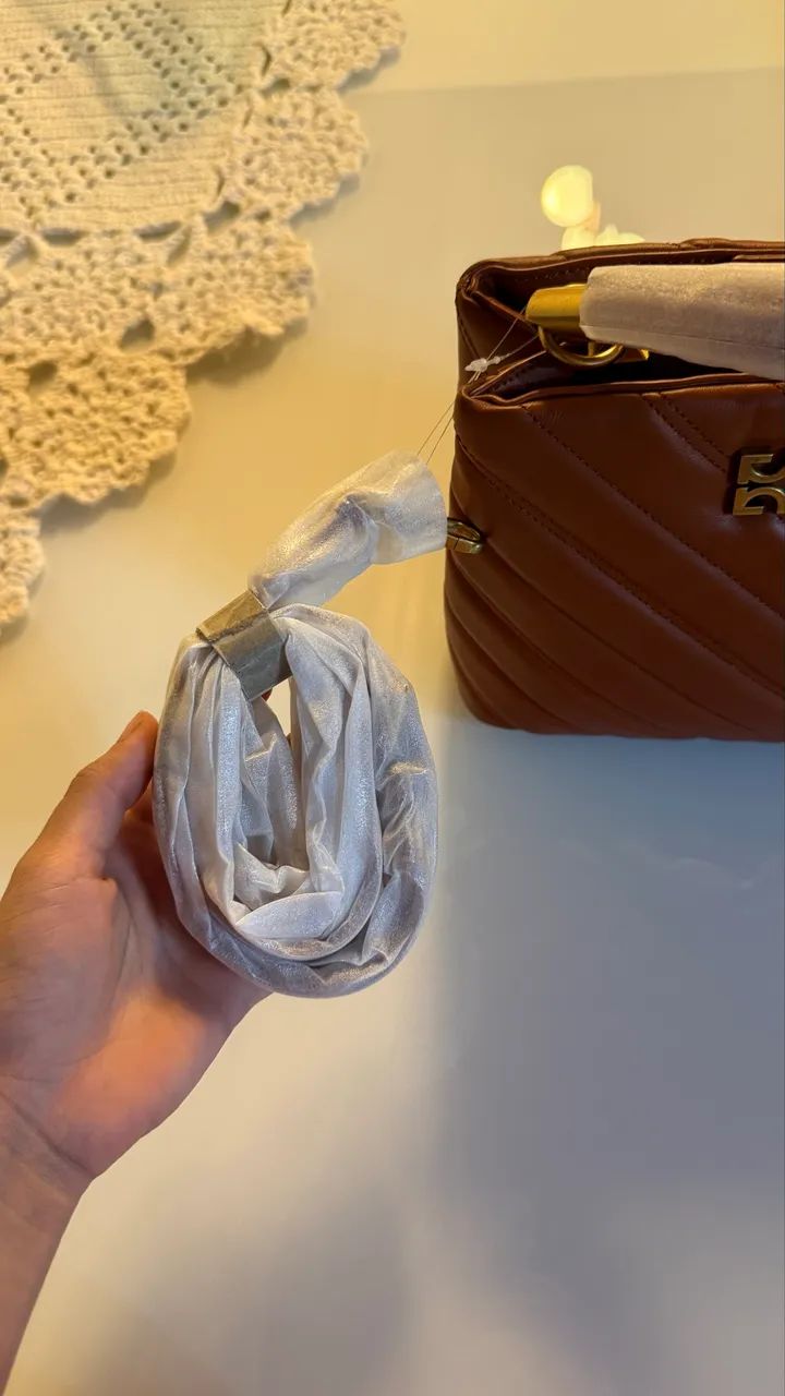 Bolsa degalls marrom  - Foto 4