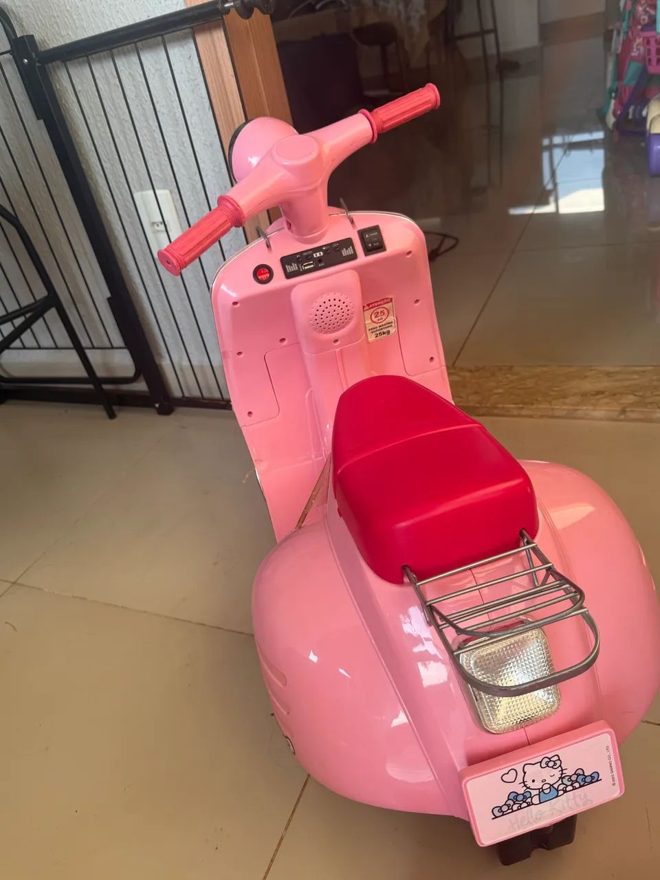 Lambreta elétrica hello kitty  - Foto 4