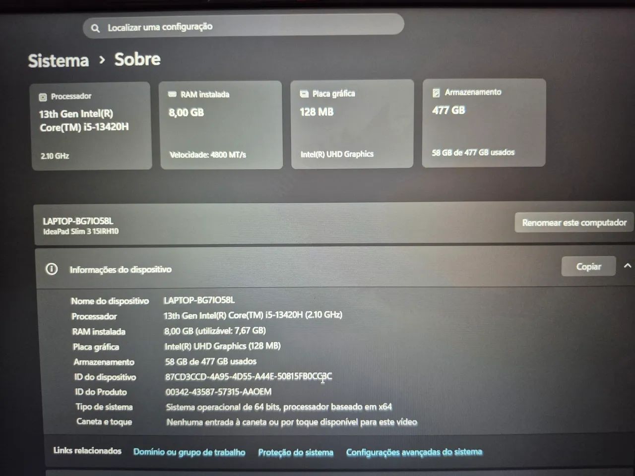 Notebook Lenovo IdeaPad Slim 3i - Foto 4