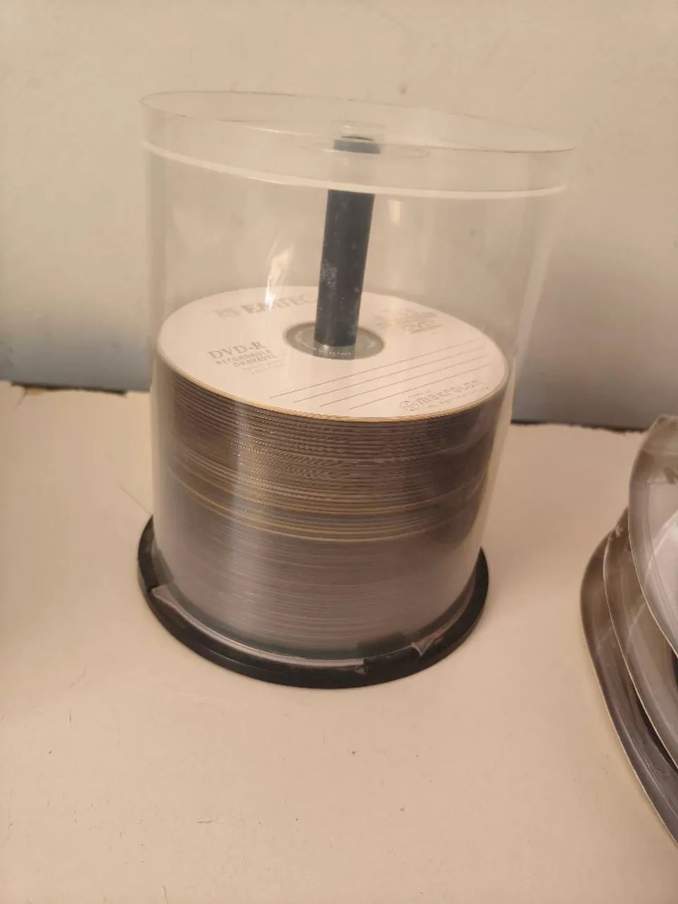 Lote Com 90 DVDs Virgens (Emtec + Nipponic) Com Estojos E Caneta - Foto 3