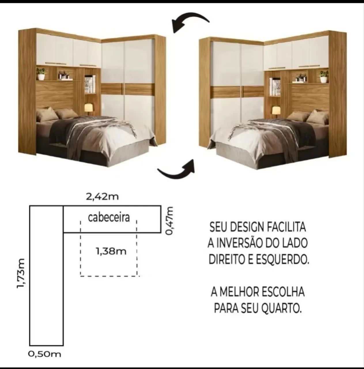 Guarda Roupa Modulado em L  - Foto 4