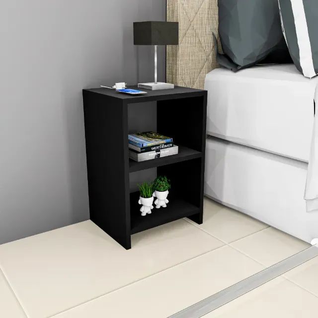 Mesa de Cabeceira Nicho Quarto Preto