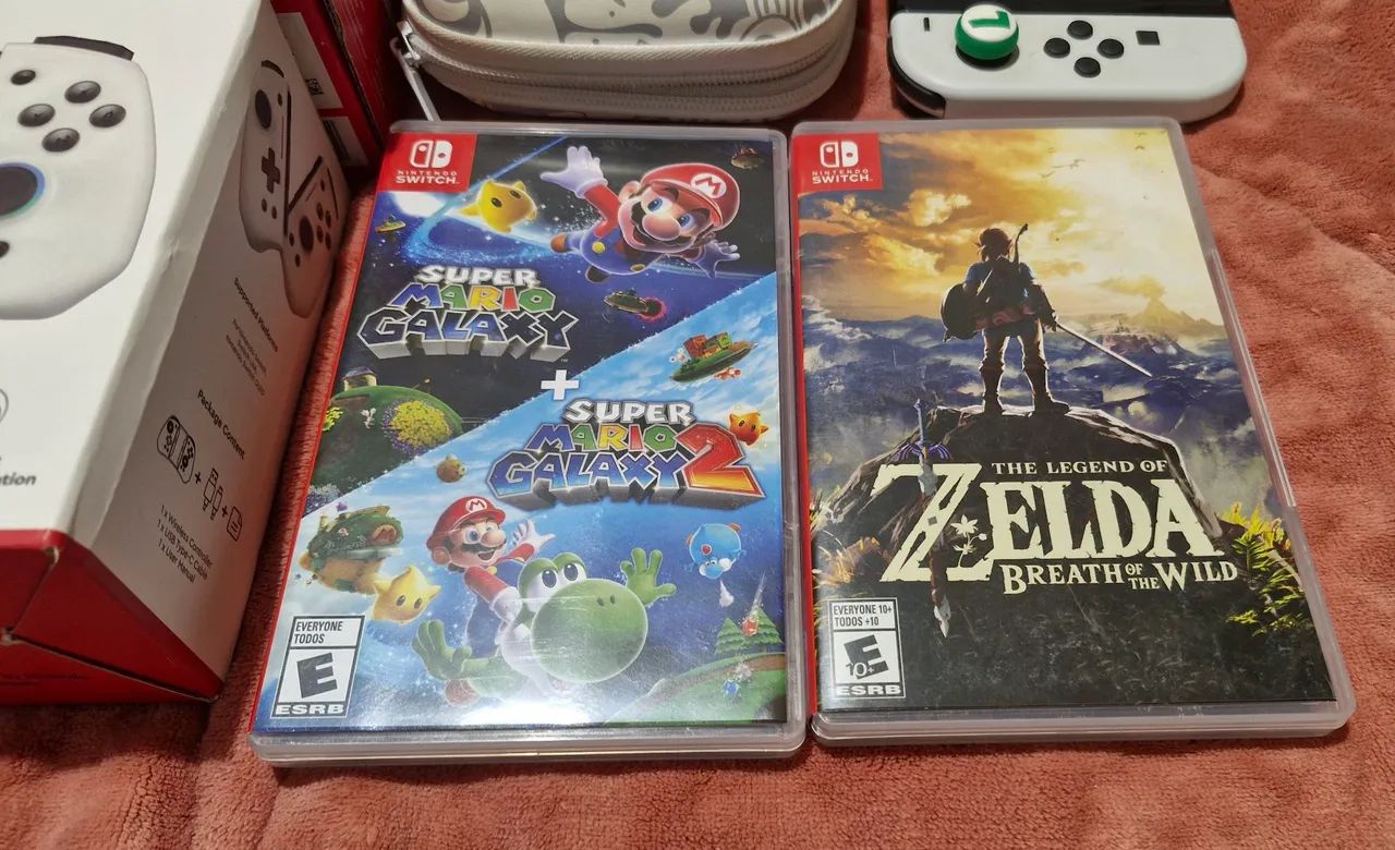 Nintendo switch Oled com jogos na caixa - Foto 2