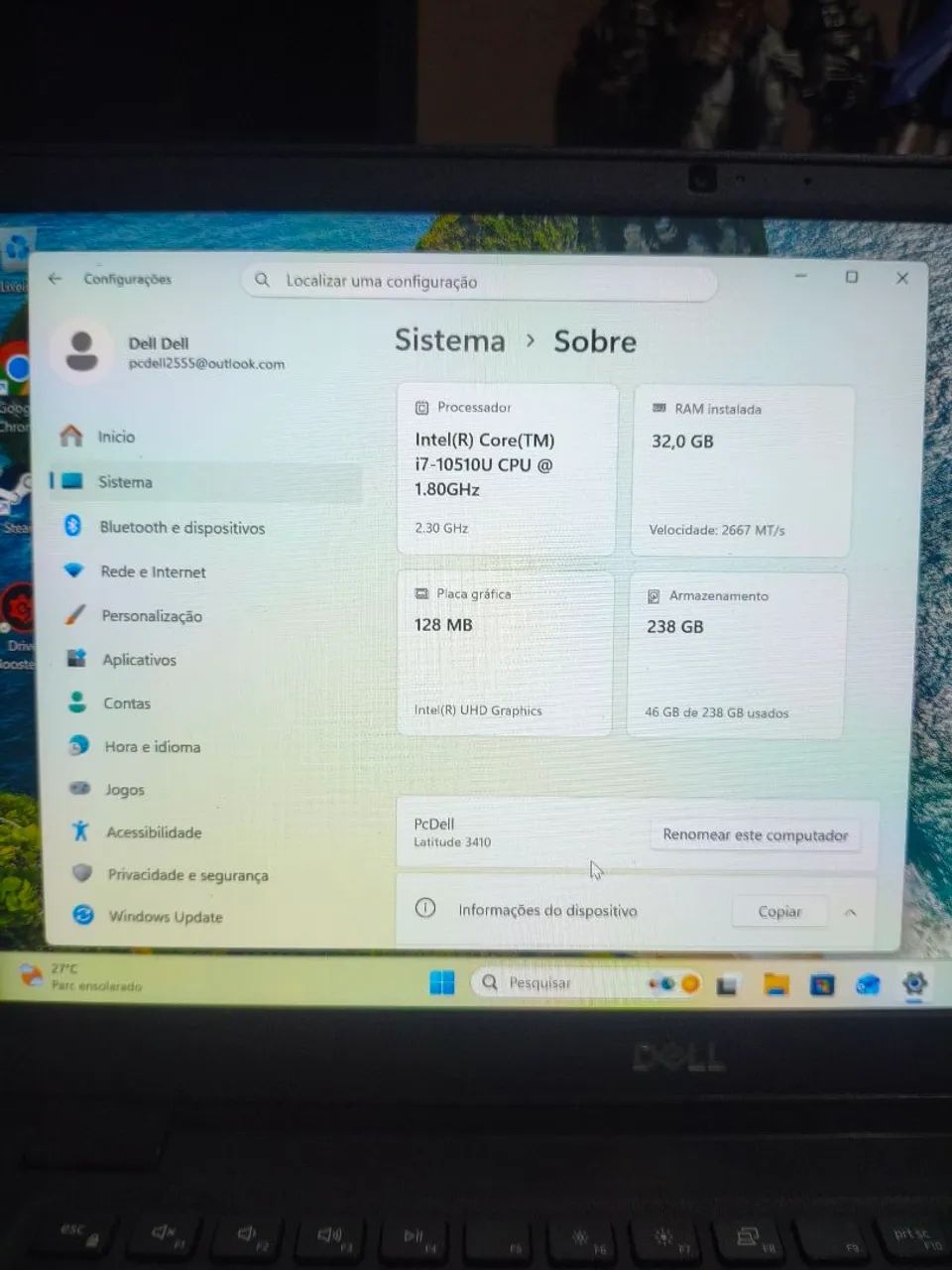 Notebook i7 32gb de memória ram - Foto 2