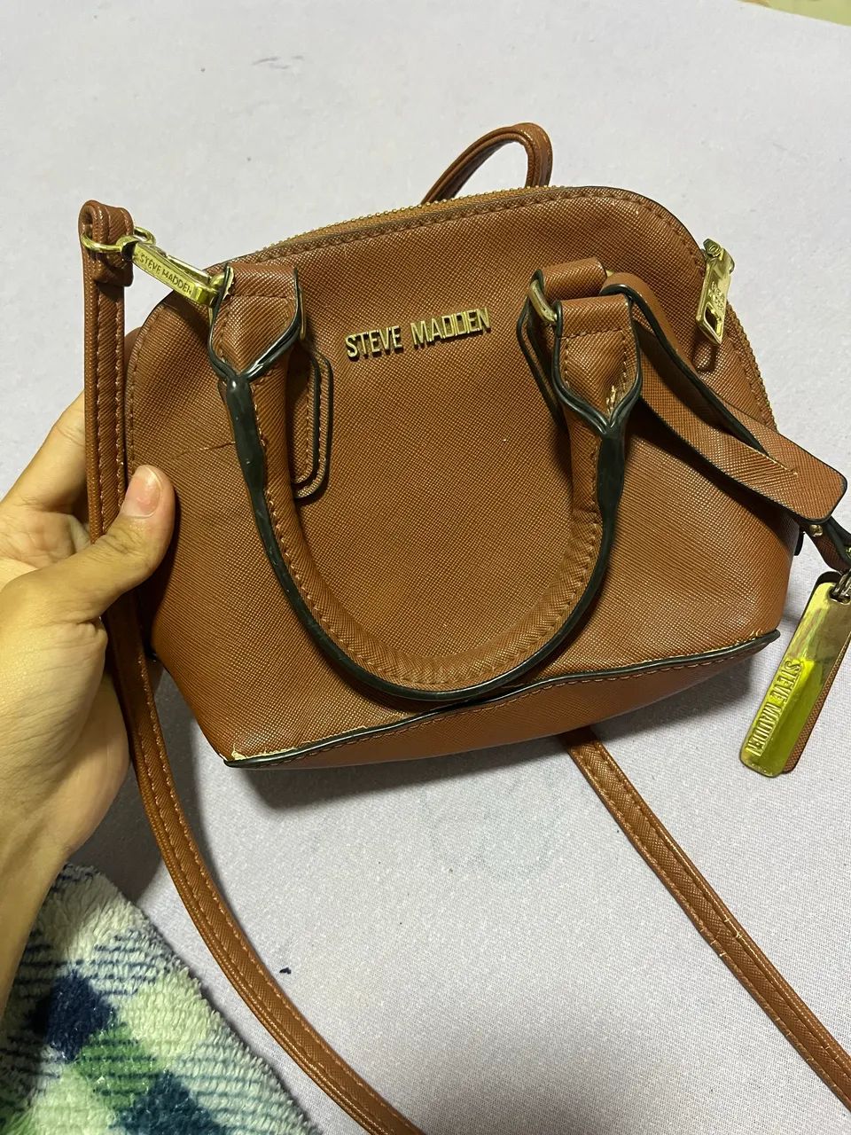 Bolsa Steve Madden Original - Desapego (Leve p/ Restaurar) - Foto 3