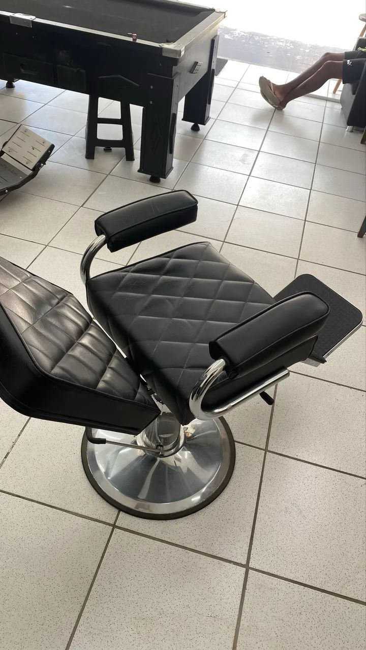 Cadeira de barbeiro hidráulica  - Foto 4