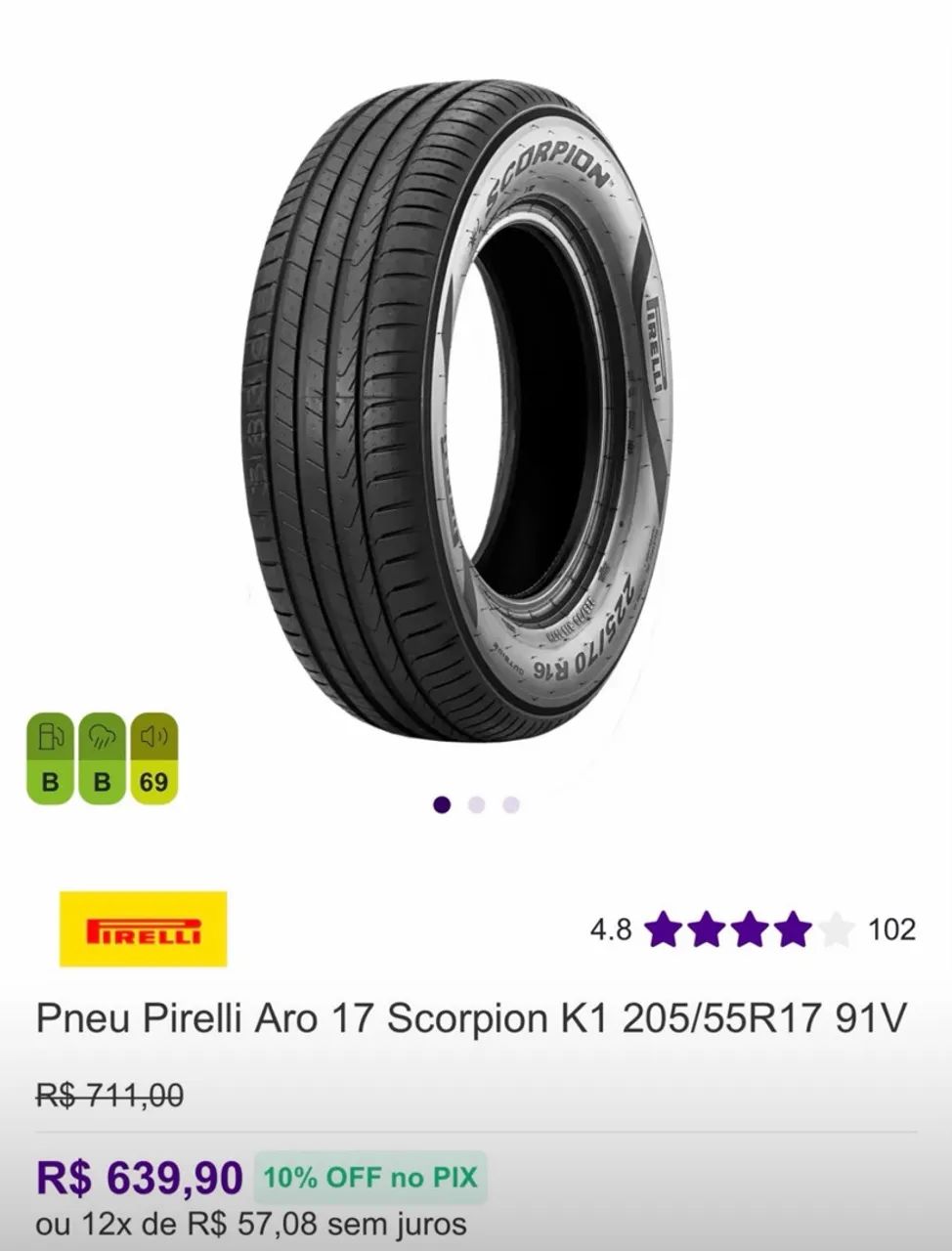 Par de Pneus Pirelli Scorpion Aro 17 - Foto 5
