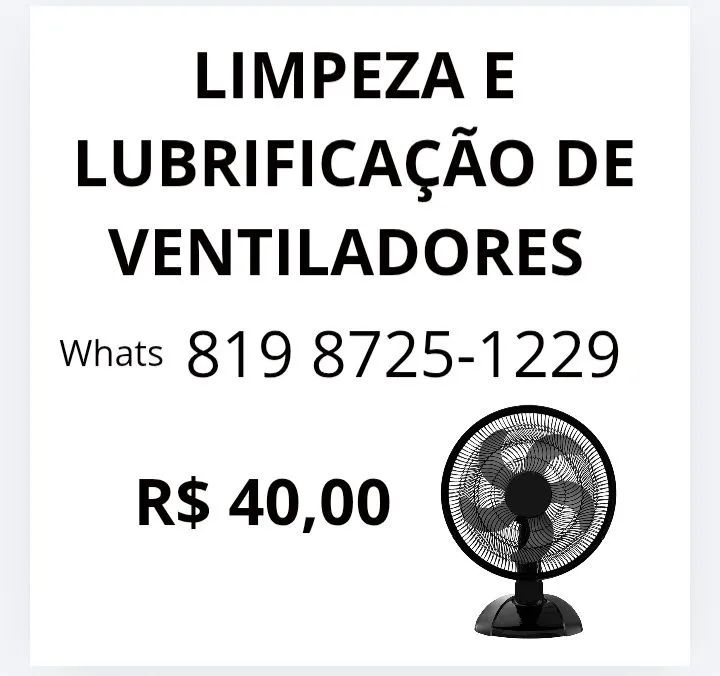 LIMPEZA DE VENTILADORES 