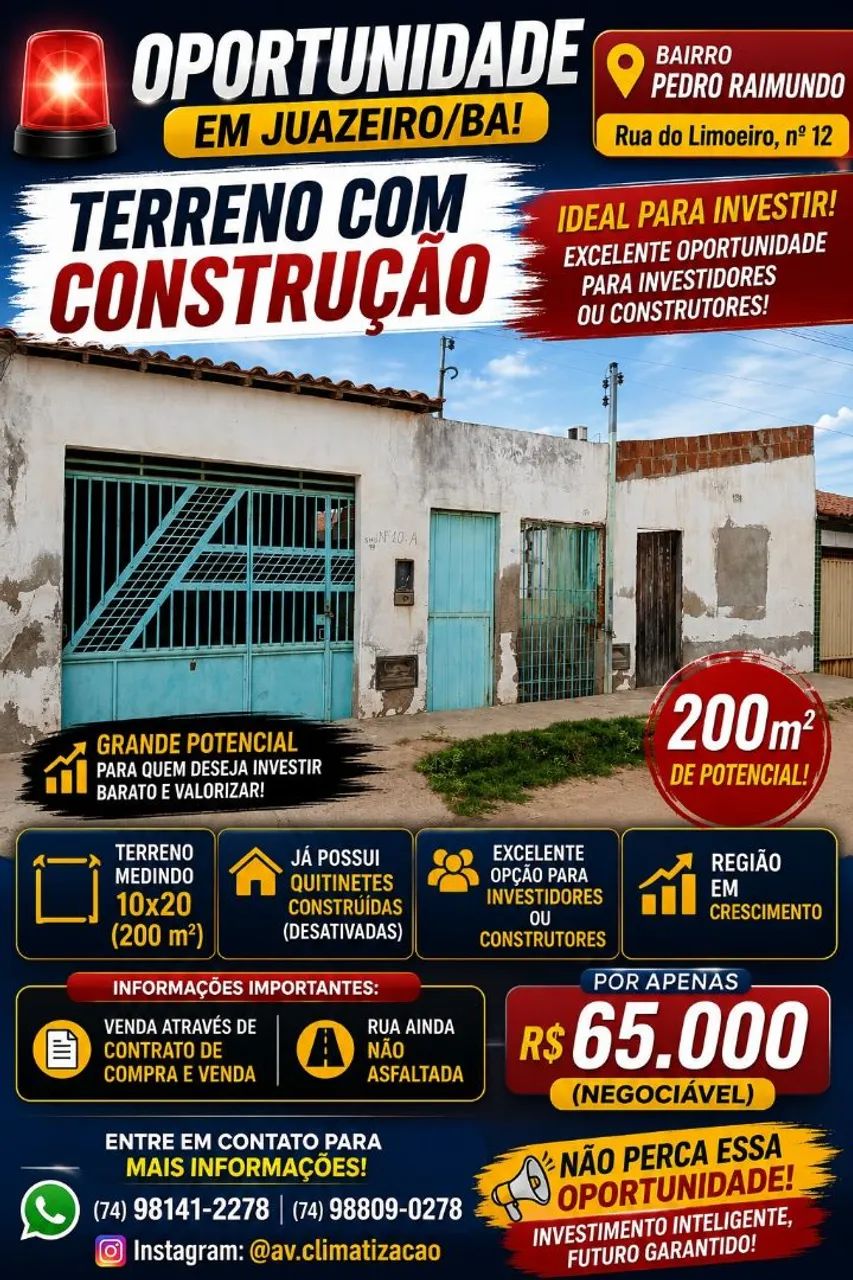 Terreno (com construção) 