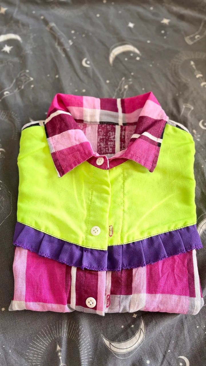Camisa xadrez infantil 