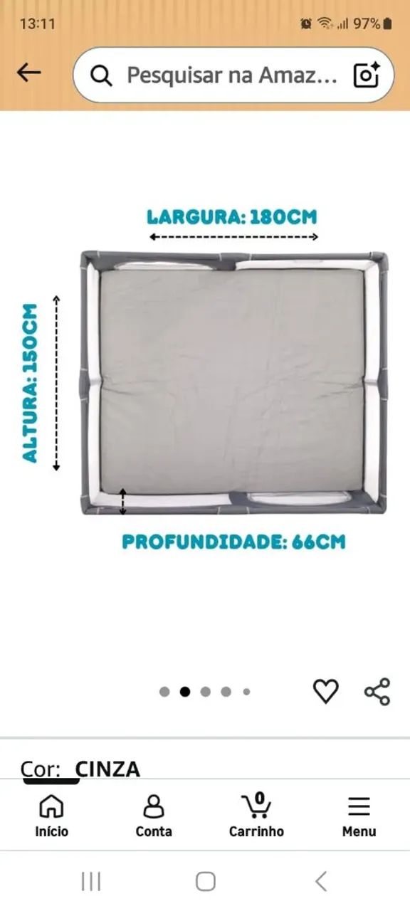 Cercadinho grande para bebê  - Foto 3