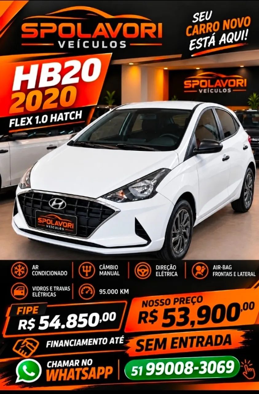 Hyundai Hb20 1.0 12V FLEX SENSE MANUAL 2020