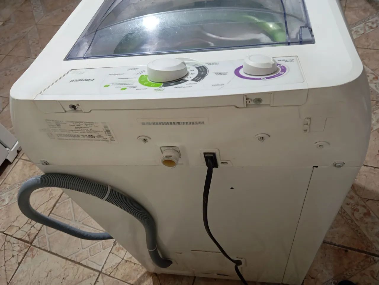 MÁQUINA DE LAVAR CÔNSUL 8KG SEMI NOVA ACEITO CARTÃO DOU GARANTIA FAÇO A ENTREGA  - Foto 5
