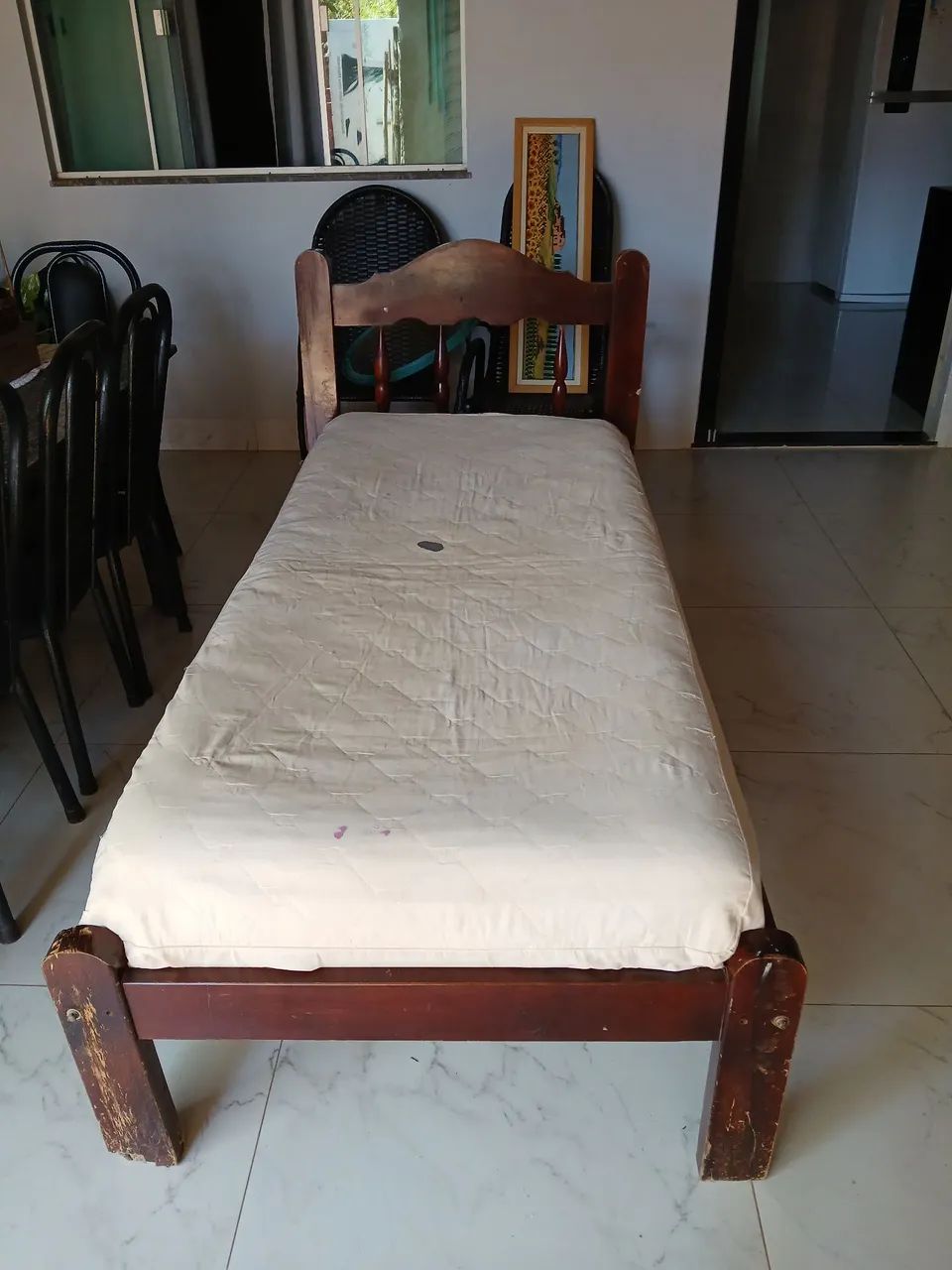 Cama de solteiro com colchão - Foto 2