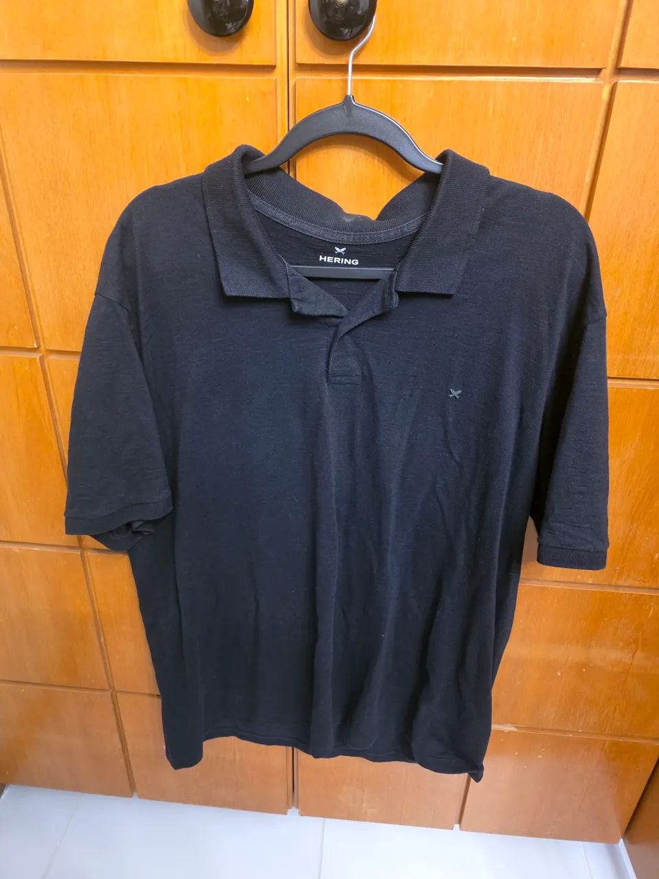 Camisa Polo Hering Preta