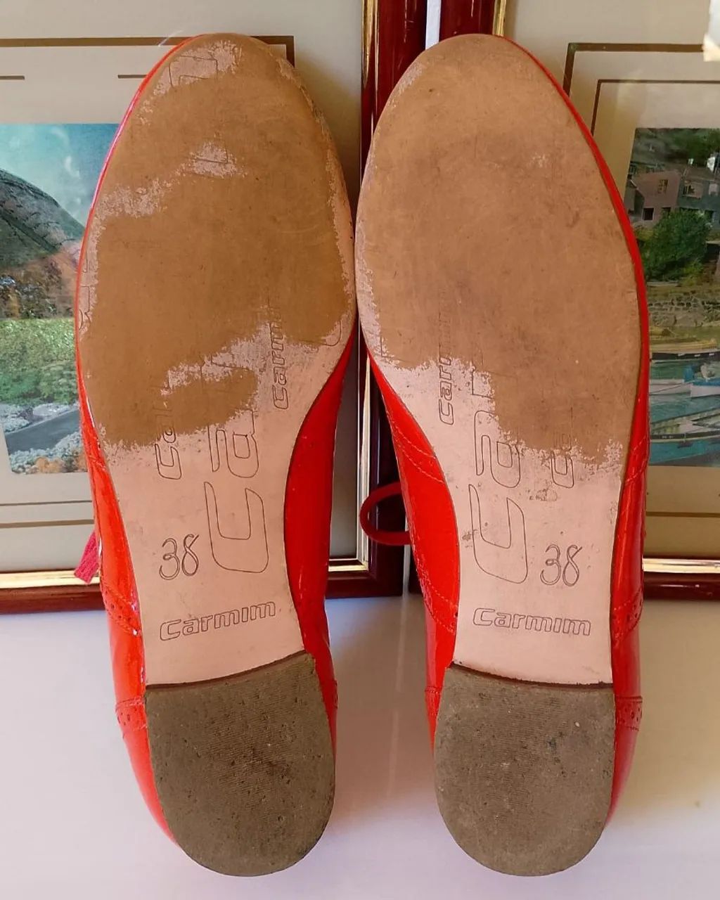 Mocassim Vintage da Carmim tom coral. - Foto 5
