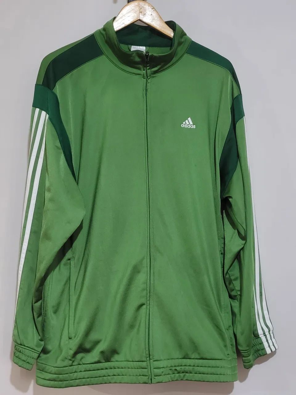 Jaqueta Adidas Original Performance Track - Tamanho G - Verde Y2K