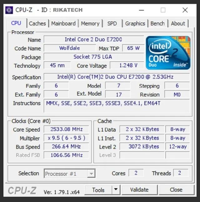 Processador Intel Core 2 Duo E7200 2.53 Ghz para PCs - Foto 5