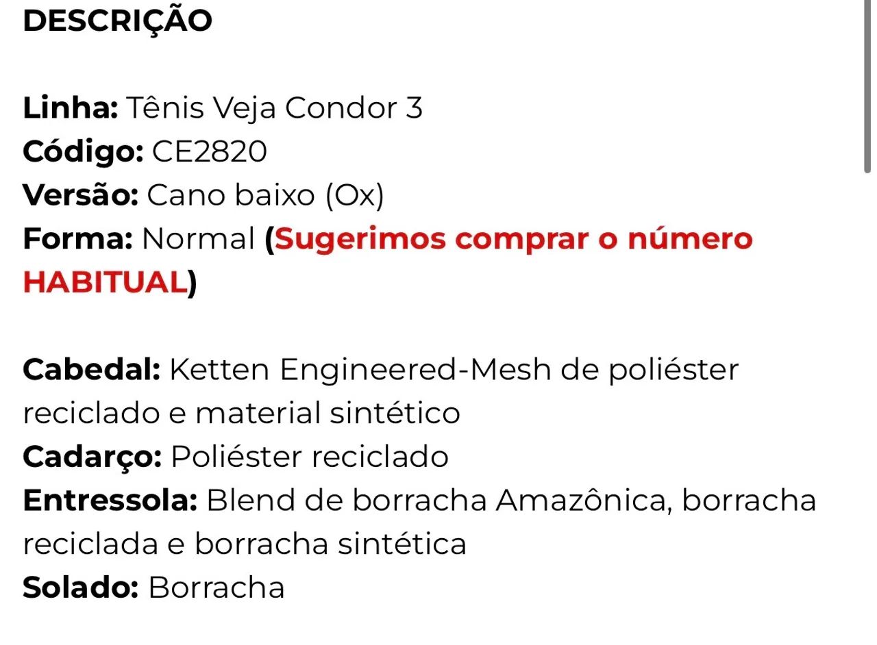 TÊNIS VEJA CONDOR 3 ADVANCED - Foto 5