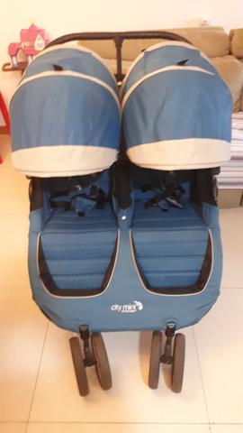 Carrinho de Bebê para Gêmeos City Mini Baby Jogger Double - Foto 4