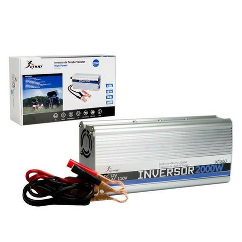 Inversor 2000w Conversor de Tensão Veicular 110v Usb 12v - Foto 4