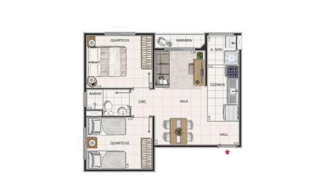 Dez Irajá - 44m² - Irajá - Rio de Janeiro,RJ - ID15686 - Foto 10