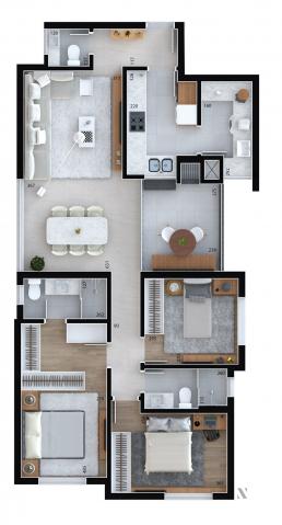 Apartamento residencial para venda, Cristo Rei, Curitiba - AP6996. - Foto 10