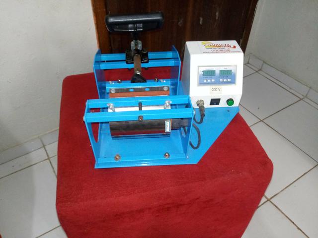 Prensa Térmica Plana Sublimação De Canecas Squeezes E Copos - Foto 3