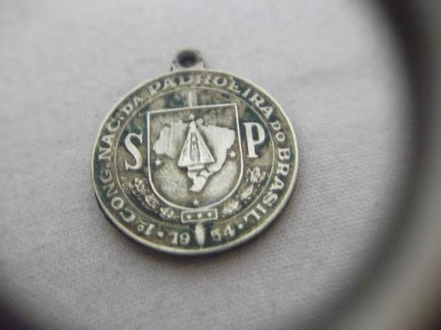 Medalha antiga primeiro congresso nacional Nossa Senhora Aparecida - Foto 2