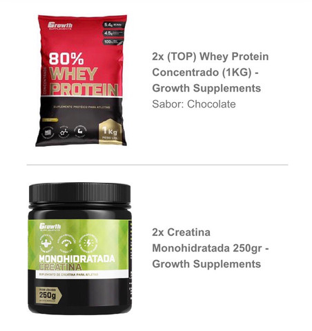 Produtos Growth