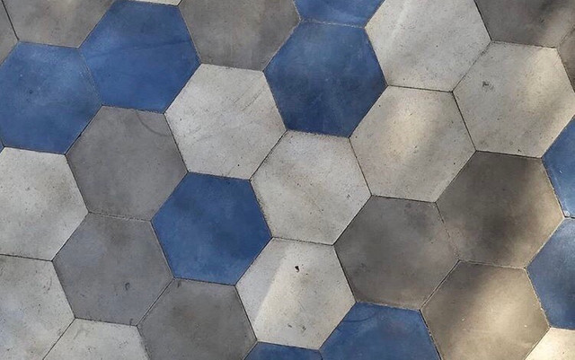 Ladrilhos hidráulicos 15x17 hexagonal liso