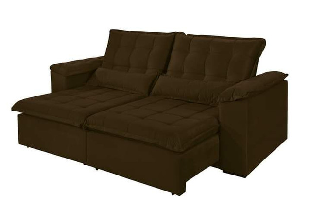 Sofa retratil e reclinavel tres marias 2,50m SUP728 - Foto 3