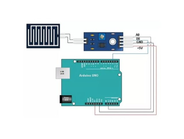COD-AM32 Sensor De Chuva + Módulo Cabo - Água Umidade Arduino Robotica Automação - Foto 2