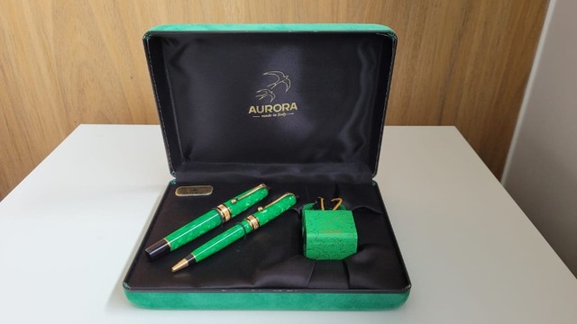 Conjunto Canetas Aurora Optima Primavera Limited Edition