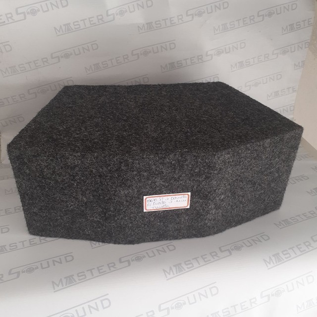 Box trio. Para: 1 super tweeter   e 2 cornetas. Cano curto. 